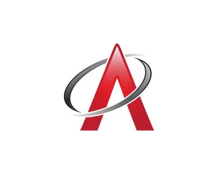 A Letter Swoosh Logo Template Stock Illustration