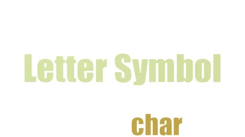 Letter Symbol Animated Tag Cloud Isolated Stockbeeldmateriaal 103560547