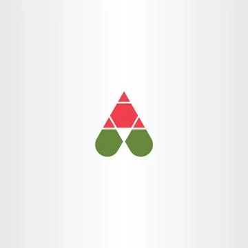 Letter a symbol element design logotype Illustrazione stock