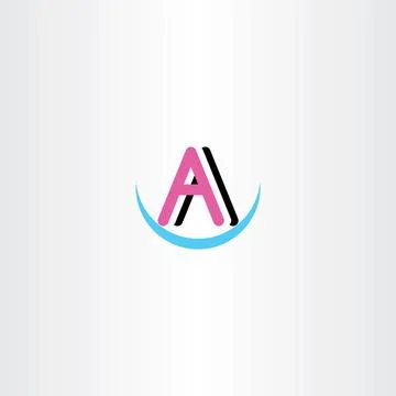 Letter a symbol logotype vector clip art Stock-Illustration