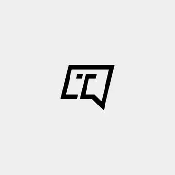 Letter T Chat Logo Template Vector Design Stock Illustration