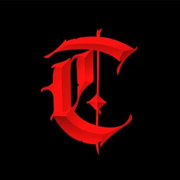 Letter T, in the Gothic style. Vector. Alphabet. Calligraphy and lettering. M Stock Illustration