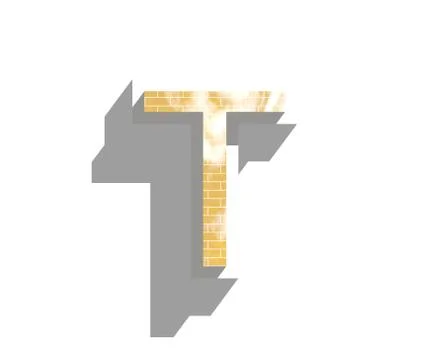 Letter T Illustrazione stock