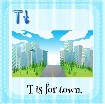 Letter T Ilustración de archivo