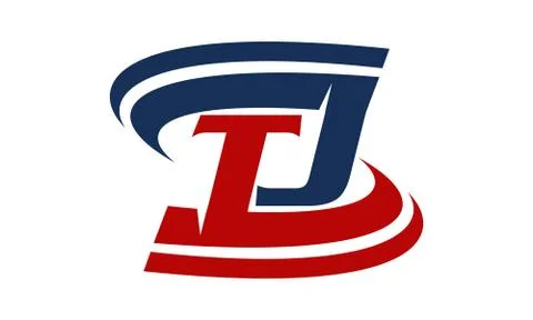 Letter T J Stock Illustration