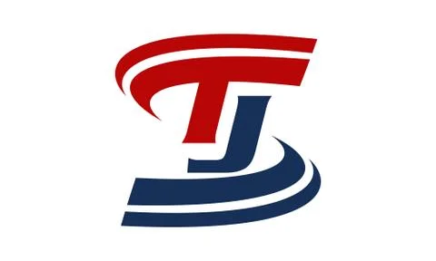 Letter T J Stock Illustration