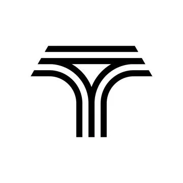 Letter T logo Stock Illustration