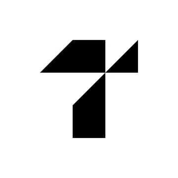 Letter T logo Illustrazione stock