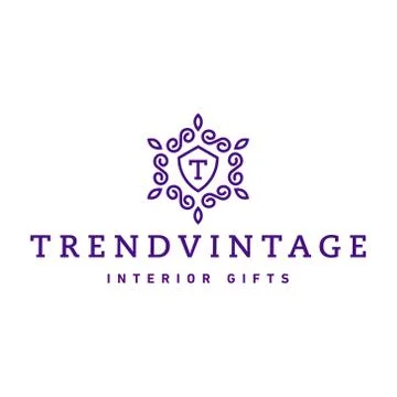 Letter T Monogram pattern trendy vintage logos vector quality art Stock Illustration