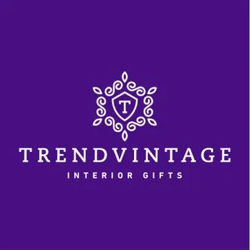 Letter T Monogram pattern trendy vintage logos vector quality art Stock Illustration