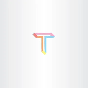 Letter t vector t icon Stock Illustration