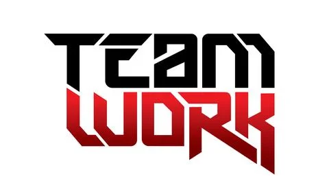 Letter teamwork design vector symbol Stock Illustration