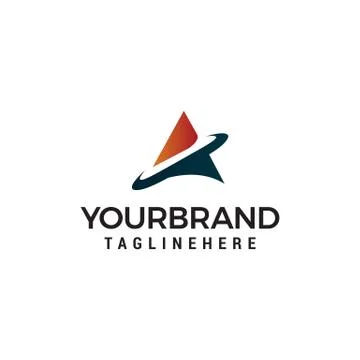 Letter A tech Logo Template design Stock Illustration