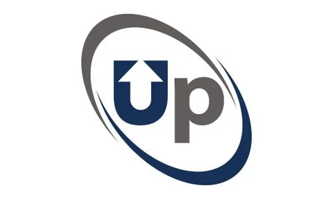 Letter Up Template Stock-Illustration