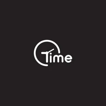 Letter time  logotype design template Stock Illustration