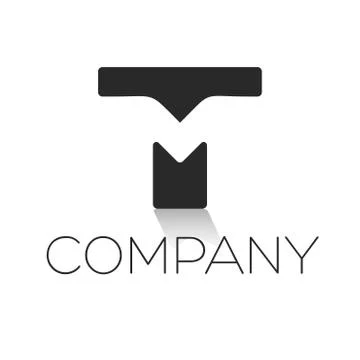 Letter TM logo Illustrazione stock