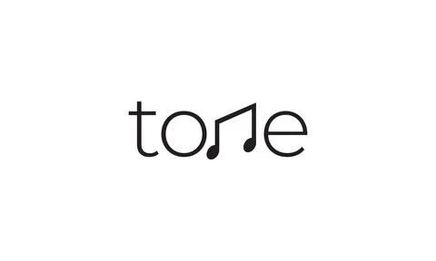 Letter tone with notes music logotype vector icon illustration design Stock Illustration