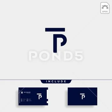 TP logo design vector template Stock Vector | Adobe Stock