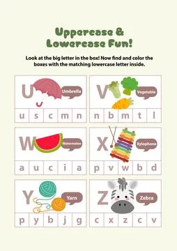 Letter Tracing Worksheet Activity Book for preschool kids fun learning printable Stockillustratie