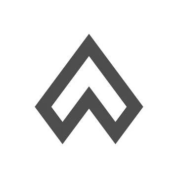 Letter A, triangle logo concept desain Stock Illustration