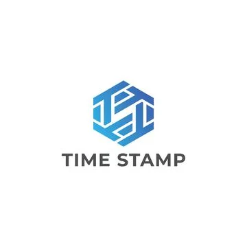 Letter TS or ST monogram logo design vector in blue color isolated in white Stock Illustration