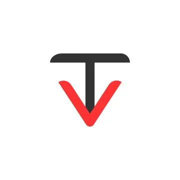 Letter tv logo Stock Illustration