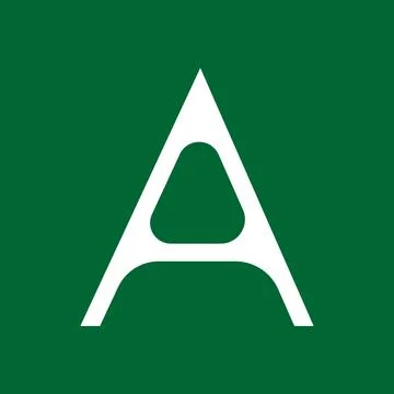 Letter A typography logo design template element Stock-Illustration
