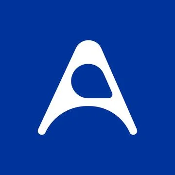 Letter A typography logo design template element. Stock Illustration