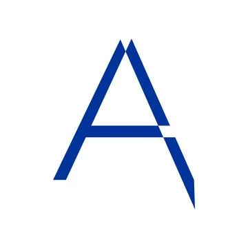 Letter A typography logo design template element. Stock Illustration