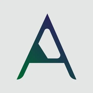 Letter A typography logo design template element Stock-Illustration