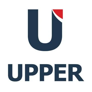 Letter U with arrow cut Stock Illustration