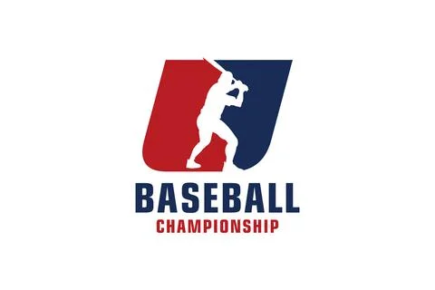 Letter U with Baseball Logo Design. Vector Design Template Elements for Spo.. Stock Illustration