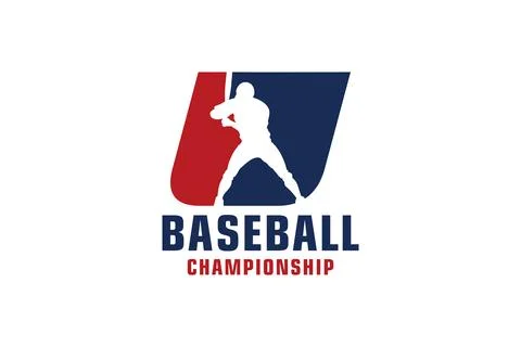 Letter U with Baseball Logo Design. Vector Design Template Elements for Spo.. Stock Illustration