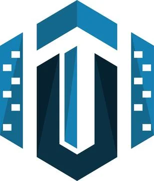 Letter U building logo vector illustration designreal estate logo Stock Illustration