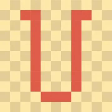 Letter u Stock-Illustration