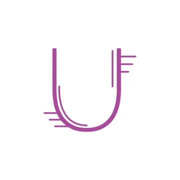 Letter u 库存插图