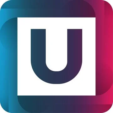 Letter u logo design template with colorful style logo concept Stock Illustration