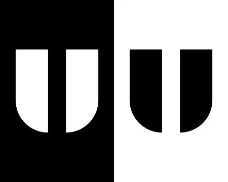 Letter u logo Stock Illustration