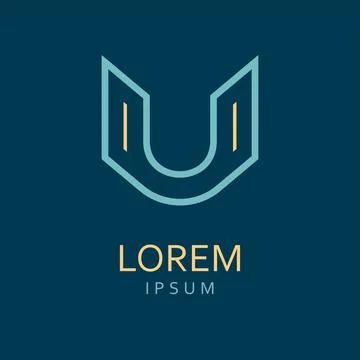 Letter U logo Stock Illustration