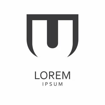 Letter U logo Illustrazione stock