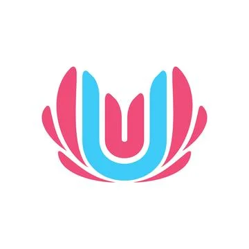 Letter U logo Illustrazione stock