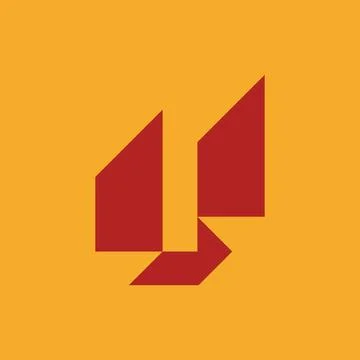 Letter U logo Illustrazione stock