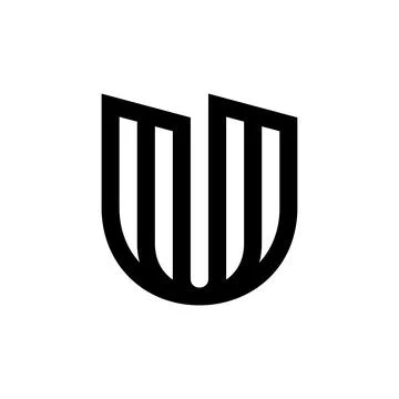 Letter U logo Stock Illustration