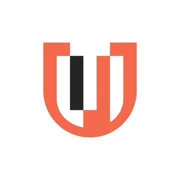 Letter U logo Stock Illustration