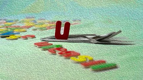 Letter U Stock Photos