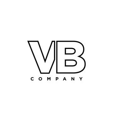 Letter V and B, VB logo design template. Minimal monogram initial based log.. Stock Illustration