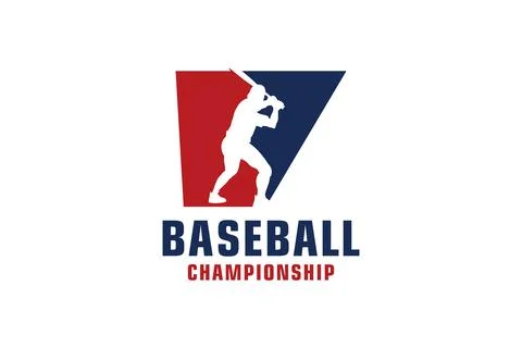 Letter V with Baseball Logo Design. Vector Design Template Elements for Spo.. Illustrazione stock