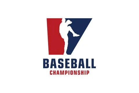Letter V with Baseball Logo Design. Vector Design Template Elements for Spo.. Illustrazione stock