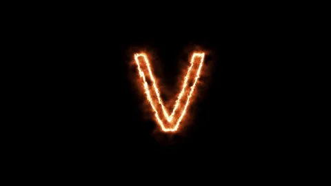 LETTER V Stock Footage 101274267