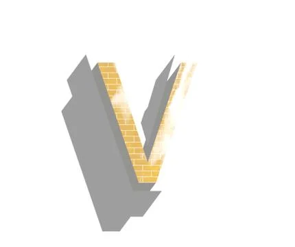 Letter V Stock Illustration